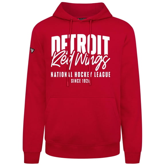 Men's Levelwear  Red Detroit Red Wings Podium Response Pullover Hoodie