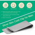thumbnail image 6 of 20Pack Stainless Steel Money Clip Silver Slim Cash Clip for Men, Credit Card Holder Metal Money Clips Minimalist Pocket Cash Wallet, 6 of 7