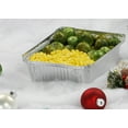 thumbnail image 3 of Mainstays 9" x 6.5" Aluminum Pans with Folded Lids, 3 Count, 3 of 6