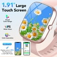 thumbnail image 4 of 2026 NEW 1.91''HD Screen Smart Watch Compatible with Android and iPhone,Answer/Make Calls/100 Sports Modes/Message Reminder,IP68 Waterproof Fitness Tracker for Men Women, Gifts, 4 of 5