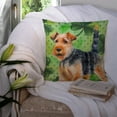 thumbnail image 3 of Carolines Treasures BB9874PW1414 Welsh Terrier St Patricks Fabric Decorative Pillow  14Hx14W multicolor, 3 of 4