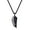 Adjustable cord, variant on COAI Stainless Steel Wolf Tooth Amulet Obsidian Stone Pendant Necklace