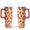 Red-7, variant on 40oz Colorful Red Crab Stainless Steel Flip Straw Tumbler Spill Proof Travel Cup Double Wall Vacuum Insulated Coffee Mug with Top Handle