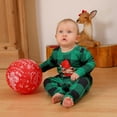 thumbnail image 3 of URMAGIC Christmas Pajamas Matching Sets for Family Green Plaid Tops and Pants Pjs Set Long Sleeve Xmas Sleepwear, 3 of 6