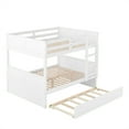 thumbnail image 4 of Full Over Full Bunk Bed with Twin Size Trundle, White, 4 of 8