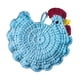 thumbnail image 2 of Posavasos De Pollito Tejidos A Mano Al Crochet Juego de 1 posavasos de pollito de ganchillo azul cielo, accesorios de té para decoración del hogar JASKFLY, 2 of 9
