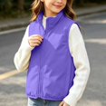 thumbnail image 6 of StSilkitty Boys Girls Puffer Vest Zip up Sleeveless Stand Collar Jacket Coat Fall Winter Warm Outerwear with Pockets, 6 of 9