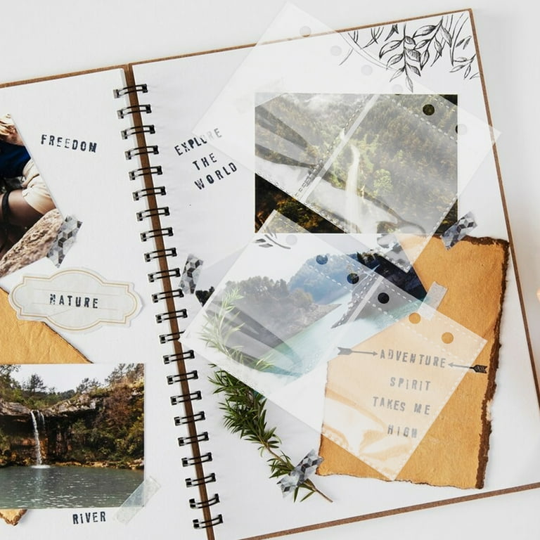 greeting card album sleeves 50 Pcs Scrapbook Card Sleeves for Album Book Pages, Photo Protectors,  Greeting Card Holders, Card Album Sleeves