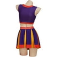 thumbnail image 4 of Kim Cheerleader Dress Sportswear Top and Skirt Set High School Cheerleading Outfit, 4 of 7
