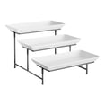 thumbnail image 3 of CoudarTitie 3 Tier Serving Stand Fruit Dessert Presentation Tiered Serving Tray Cupcake Tier Black, 3 of 9