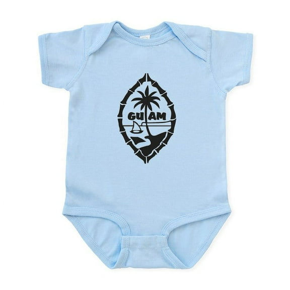CafePress - Guam Seal Infant Bodysuit - Baby Light Bodysuit, Size Newborn - 24 Months