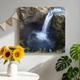 thumbnail image 3 of Waterfall Landscape Canvas Wall Art for Living Room, Country Nature Rock Leaf Water Spray Wall Decor Framed Artwork Pictures Ready to Hang for Bedroom Office Home Decor, 3 of 9