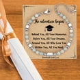 thumbnail image 2 of Kicpot Graduation Gifts for Her/Him 2025 Natural Stone Grad Bracelet Women/Men, Class of 2025 College High School Graduation Retirement Gifts, 2 of 7