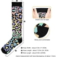 thumbnail image 3 of FREEAMG Leopard Compression Socks for Men & Women Knee High Stockings for Running, Sport, Hiking & Travel, 3 of 7
