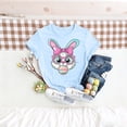 thumbnail image 4 of Tauxra Easter T-Shirt for Women, Fashion Loose Fit Casual Short Sleeve Top with Holiday Print, Round Neck Cotton Tee for Spring, 4 of 5