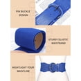 thumbnail image 3 of 3 Pack 4 Pack Women Wide Elastic Waist Belt Vintage Stretchy Belt Waistband for Ladies Dresses, 3 of 6