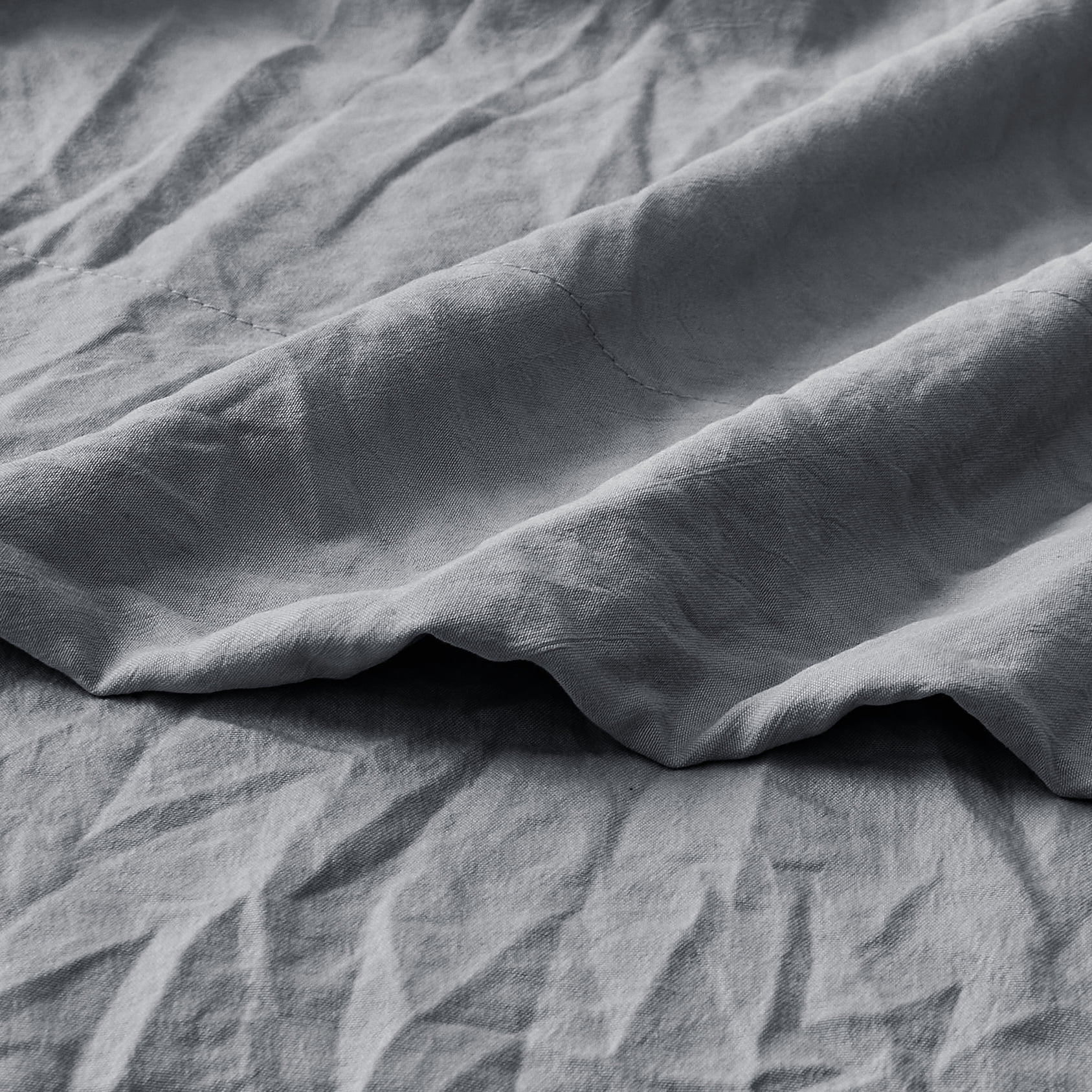 Mainstays Washed Ultra Soft Microfiber Bed Sheet Set, Twin-XL, Soothing Grey, 3 Piece
