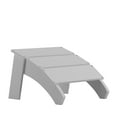 thumbnail image 2 of Emma + Oliver White Indoor/Outdoor Poly Resin Adirondack Style Ottoman, 2 of 10