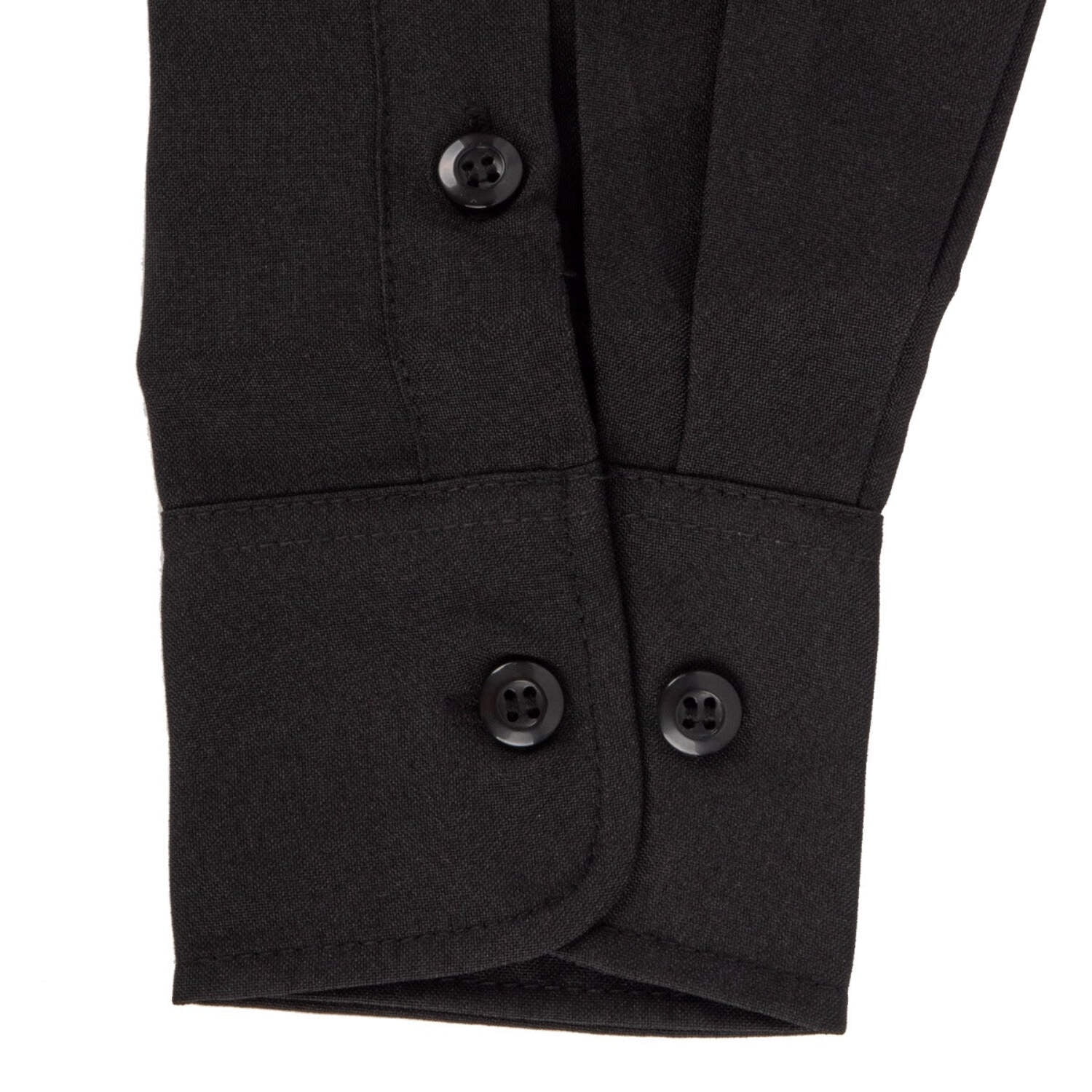 First Class 100% Polyester Long Sleeve Uniform Shirt - Dark Gray
