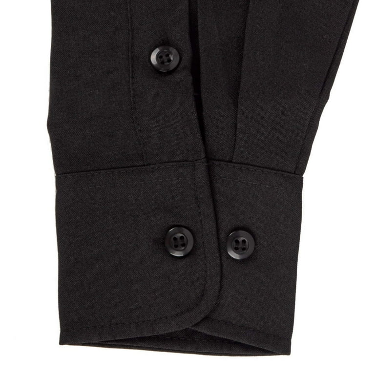 First Class 100% Polyester Long Sleeve Uniform Shirt - Navy