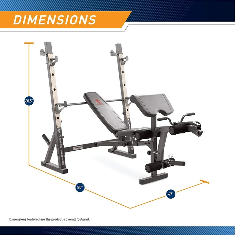 Marcy Pro Adjustable Olympic Weight Bench MD 857 Walmart