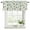 Green Black, variant on Purple Olive Fruits Curtain Valances for Windows, Kitchen Valance Window Treatments Panel 2 Pack, Spring Farm Branches Leaves Plants Black Rod Pocket Short Curtains for Bathroom Bedroom 42 x 12 Inch