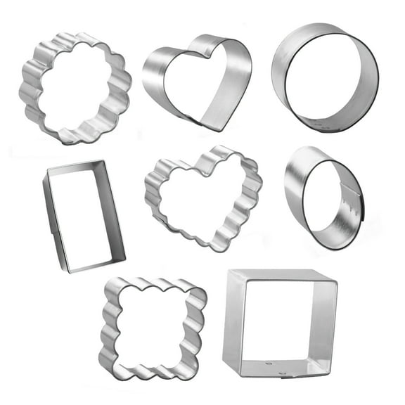 Mini Chocolate Box Shapes 8 Piece Cookie Cutter Set - The Cookie Cutter Shop - Tin Plate Steel