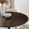 thumbnail image 4 of Modway Lippa Round 40" Wood Grain Mid-Century Modern Dining Table in Black Cherry Walnut, 4 of 7