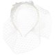 thumbnail image 1 of White Headbands Women Bridal Veil Bandeau Veil White Veil Netting Mesh Lace Headband Wedding Lace Birdcage, 1 of 4