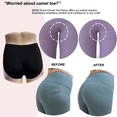 thumbnail image 4 of BIMEI High Rise Camel Toe Proof Thong Avoid Camel Toe Concealer Pad Panty Invisible Guard for Women Bikini Brief Underwear,Black Brief,M, 4 of 7