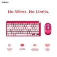 thumbnail image 2 of Incipio Translucent Slim Wireless Keyboard and Mouse Combo, 2.4 Ghz Wireless, Multimedia Controls, Compact Layout -Irisdescent, 2 of 15