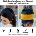 thumbnail image 4 of Diademas elásticas, juego de 6 diademas para mujer, diademas para yoga, diademas para correr, accesorios para el cabello para entrenamiento deportivo, Color sólido, 4 of 5