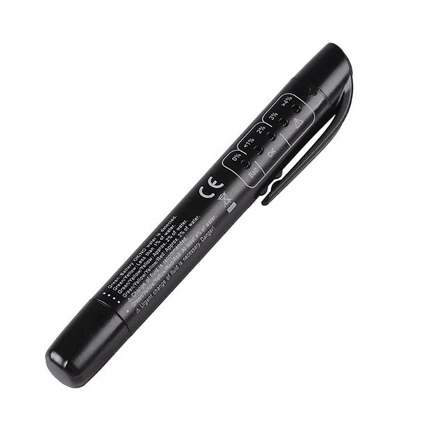Pluma de prueba Irfora Mini lápiz de prueba de frenos de diagnóstico automático de 5 LED, probador automático de líquido de frenos de vehículo portátil para DOT3 DOT4 DOT5 Irfora Pluma de prueba