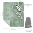 thumbnail image 3 of Pure Enrichment WeightedWarmth Extra-Wide Weighted Heating Pad for Cramps, Back, & Shoulder Joint Relief, 3.5 lbs, 6 Heat Settings, Microplush, Machine Washable, 2 Hr Au, 3 of 8