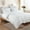 White, variant on Twin Comforter Set, 2Pcs Ruffle Comforters Twin Size Farmhouse Bedding Sets, Lightweight Fluffy Soft Vintage French Country Duvet Bedding Comforter Sets