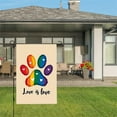 thumbnail image 3 of AMHNF Love is Love LGBTQ Pride Month Yard Flag for Spring Summer Home Outdoor Garden Decoration 12x18 inch, 3 of 5