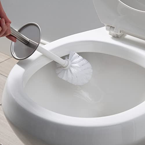 Bath Bliss Stainless Steel Toilet Brush Hygienic Rust Resistant Heavy Duty 3.75
