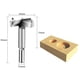 thumbnail image 3 of Aleko 5 brocas para madera, diámetro 35/40/45/50/60 mm, broca avellanadora de carburo para dar forma a agujeros para carpintería, instalación de puertas esféricas de madera, cajones, plástico, madera contrachapada ACTIVE Biensenido a ACTIVE, 3 of 5