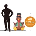 thumbnail image 2 of Gemmy 4 ft. Inflatable Happy Turkey Outdoor Decoration, 2 of 3