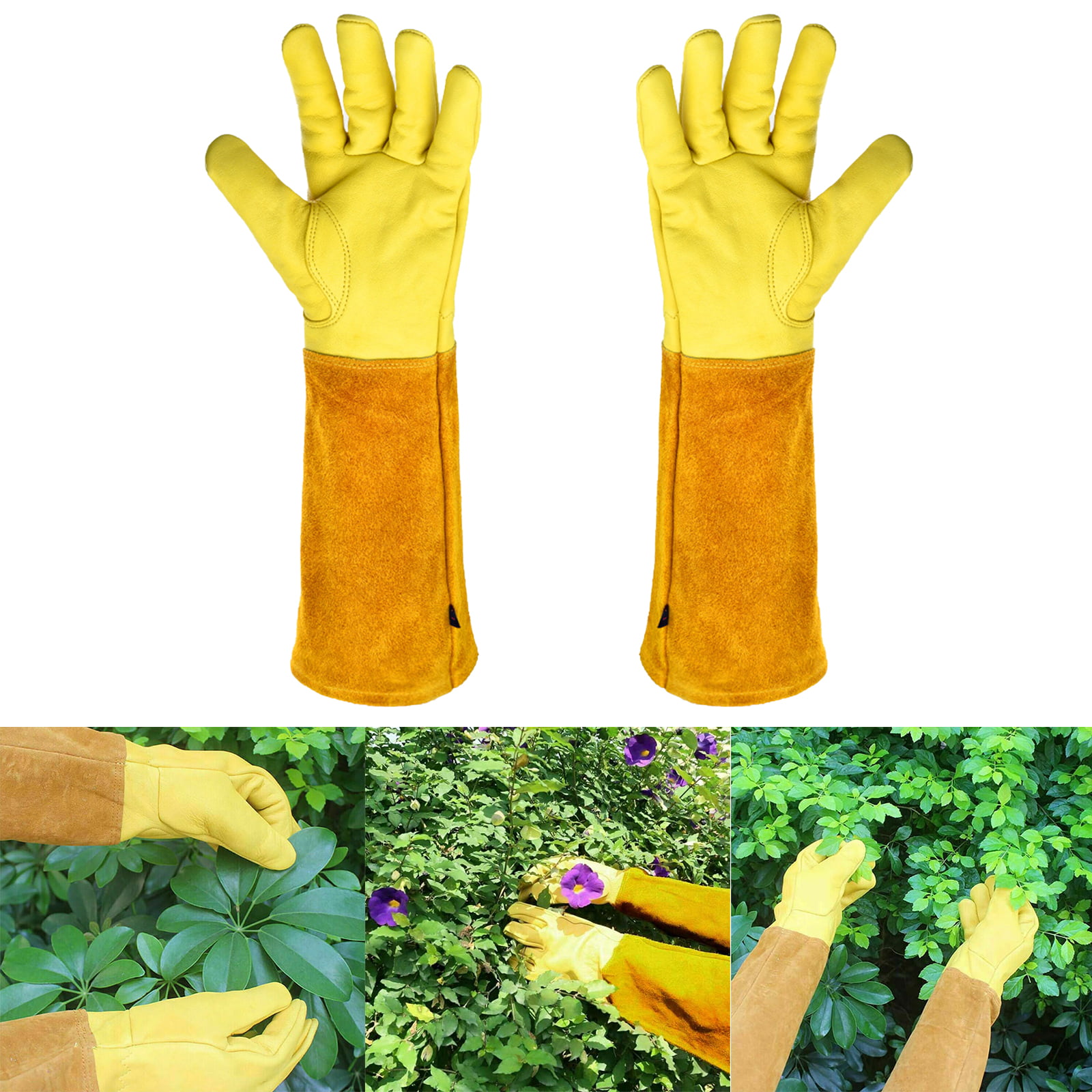 Breathab Long Thorn Proof Gardening Gloves Rose Pruning Gloves for Men & Women 