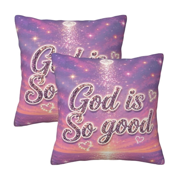 God Is So Good Dreamy Magical Decorative Cushion Covers Pillow Covers 2 Pack
