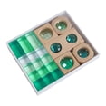 thumbnail image 3 of Xuanheng 19Pcs Rainbow Building Cubes Smooth Acrylic GEM Building Blocks Set for Kids Green, 3 of 8
