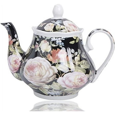 European Style Ceramic Teapot Coffee Pot Water Pot Porcelain Vintage Gift Tea Pot - Moonlight Rose