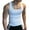 White, variant on Mens Sleeveless Sport Tracksuit Tops Vests Tank GYM Fitness Solid Tee Shirts