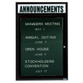 thumbnail image 4 of Aarco Products ADC2418HB 1-Door Directory Cabinet with Header - Blue, 4 of 6