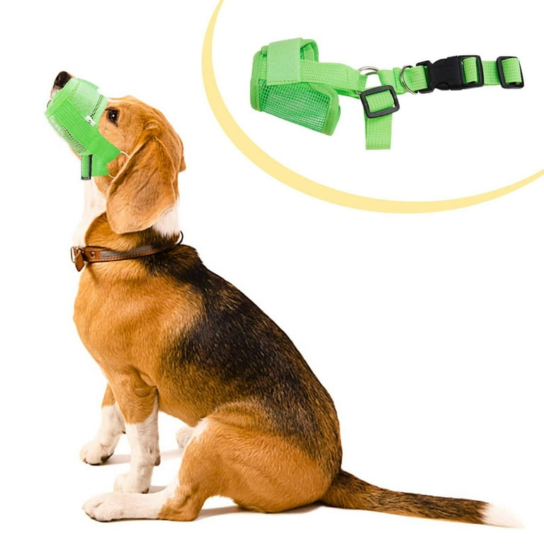 Weerihhol Pet Supplies plus Card Soft Breathable Muzzle For Small Medium And Large Dogs Nylon Adjustable Dog Muzzle To Biting Suitable For Grooming