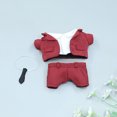 thumbnail image 3 of Ounissouiy Conjunto de ropa de muñeca para niña, abrigo de diseño Simple, camisa, pantalones, corbata, Kit de disfraz, colección lavable, Muñecas y casas de muñecas Rojo, 3 of 6