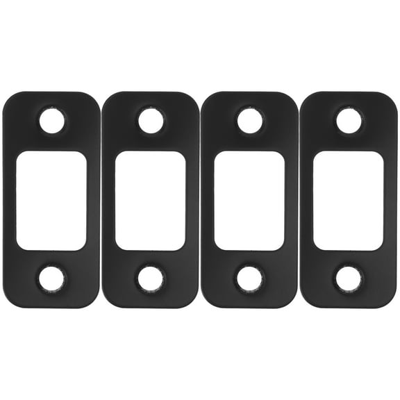 HEALEEP 4Pcs Door Lock Strike Plate Security Strike Plate for Deadbolt Upgrade