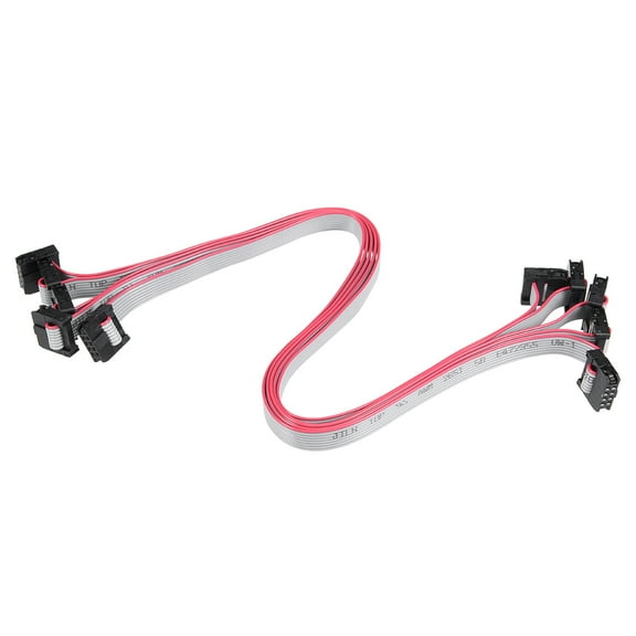 IDC 8 Pins Connector Flat Ribbon Cable Female Connector 30cm 2mm Pitch,5pcs