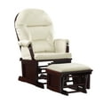 thumbnail image 3 of Suite Bebe Monti Storage Glider and Ottoman, Brown Finish with Beige Cushions, 3 of 4